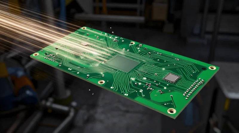 Limitations of Traditional Rigid PCB Architectures Abstract representation of mechanical stress on a rigid circuit board