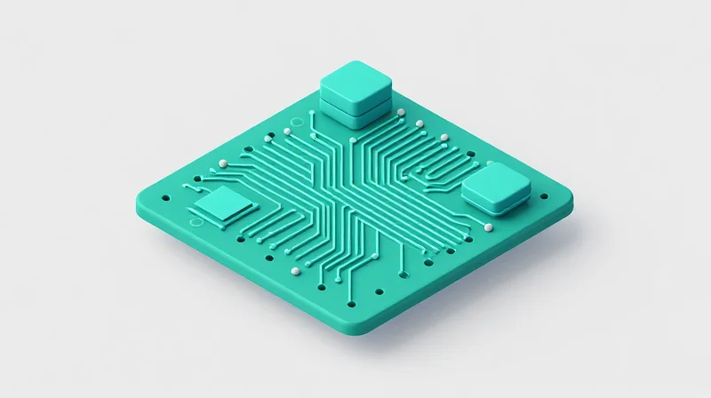 Optimizing Via Arrays for Current Carrying and Heat Dissipation Isometric view of a PCB with a dense array of thermal vias.