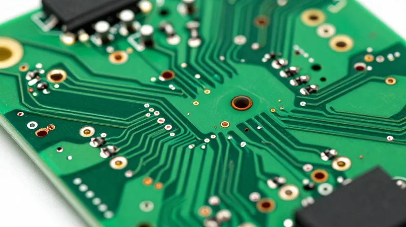 Anatomy of High-Performance PCB Engineering Intricate, high-quality industrial PCB with clear traces and advanced components