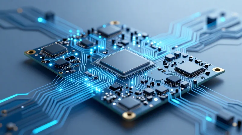 Understanding the HDI Challenge in Machine Vision Abstract representation of high-density interconnect PCB for machine vision