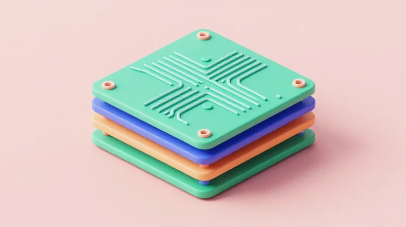 Optimizing Layer Stack-Up for Signal Integrity Isometric view of a multi-layer circuit board cross-section