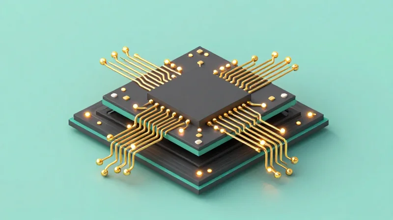 Anatomy of Precision: What Defines Premium Manufacturing A 3D isometric view of a multi-layer high-precision circuit board with intricate traces.