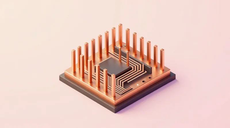 A cross-section illustration of a via-in-pad transition with back-drilling details