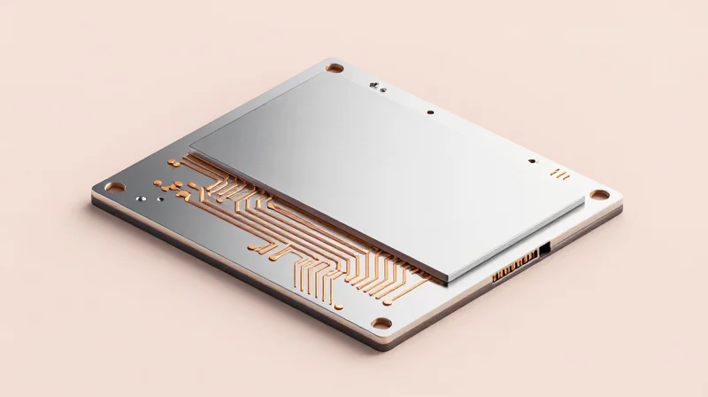 Dielectric Strength and Breakdown Voltage Cross-section 3D view of an aluminum PCB showing the layered dielectric insulation structure