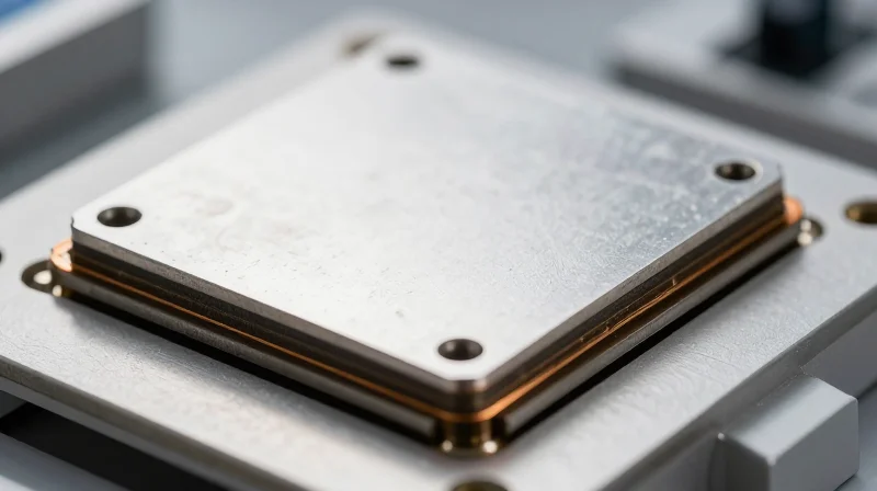 The Engineering Superiority of Aluminum PCB Substrates Macro view of an aluminum metal core printed circuit board