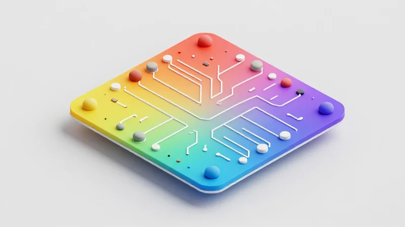 Thermal Stability and Operating Temperature Ranges Isometric 3D model of a circuit board module undergoing thermal testing with heat gradient color coding
