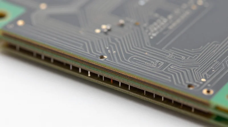 The Rise of Ceramic-Filled Laminates Macro view of ceramic-filled PCB material showing complex internal structure