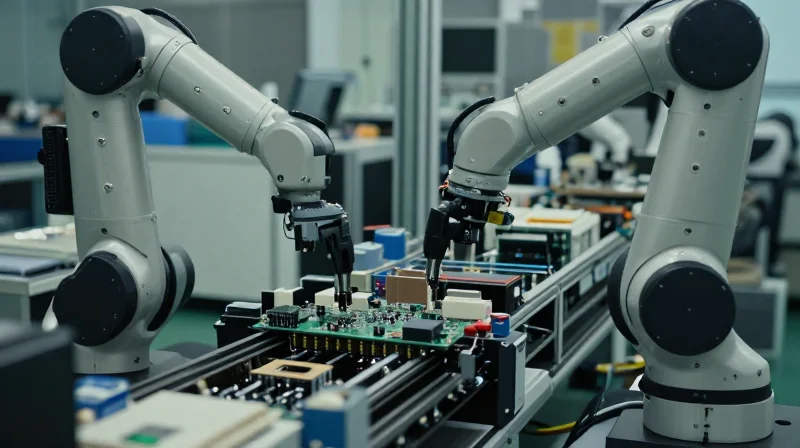 The Economics of Modern PCBA Assembly in Networking High-precision manufacturing environment for optical transceiver circuit boards.