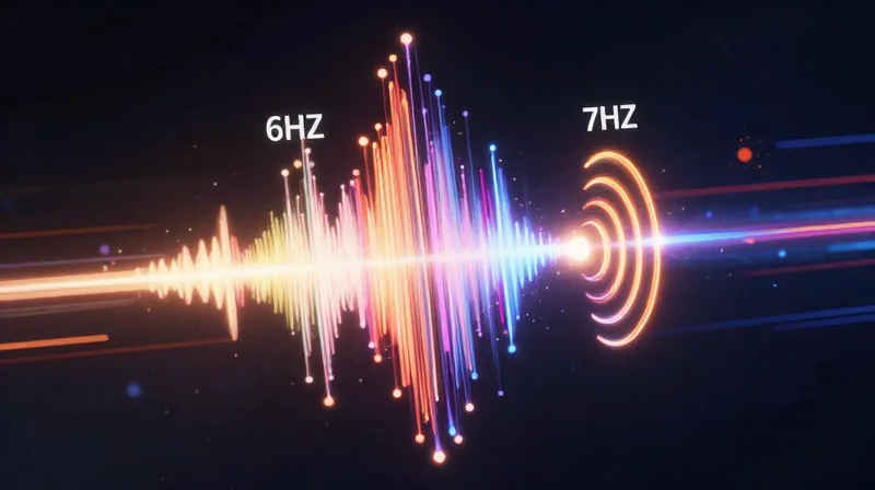 Understanding the High-Frequency Demands of WiFi 6 and 7 Abstract representation of high-frequency wireless signal waves traveling through space