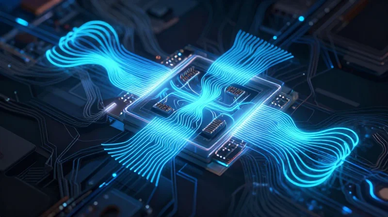 Identifying the Hidden Costs of Signal Interference Abstract visualization of electromagnetic waves and signal disruption.