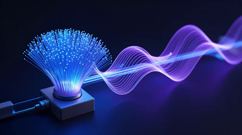 The Architectural Shift: From WiFi 6 to WiFi 7 Conceptual 3D visualization showing the leap in signal bandwidth and frequency capacity between two generations of networking hardware