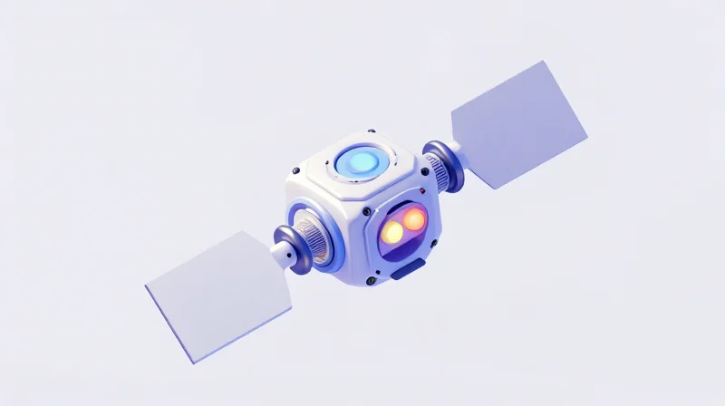 Thermal Management and Coefficient of Thermal Expansion (CTE) Isometric view of a satellite module in thermal stress simulation