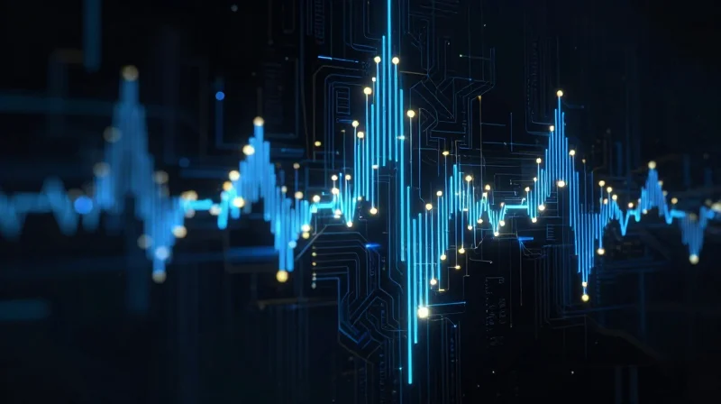 Signal Integrity as a Performance Asset Abstract representation of high-frequency signal data streams within a PCB structure.