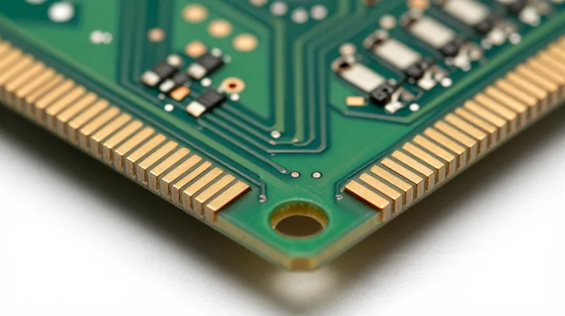 Advanced Impedance Control Strategies Macro view of precise copper traces on a circuit board surface.