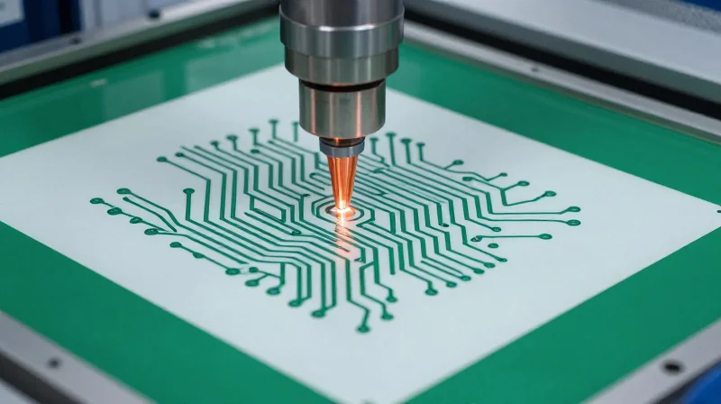Critical Considerations for Copper Etching A clean, high-precision industrial copper etching process on a substrate