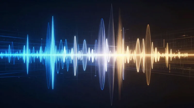 The Evolution of RF Demands Conceptual visualization of high-frequency radio waves transitioning through modern antenna array systems.