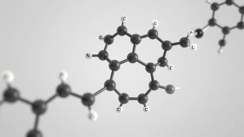 The Science Behind PTFE-Based Materials A highly detailed 3D visualization of symmetrical carbon-fluorine molecular chains.