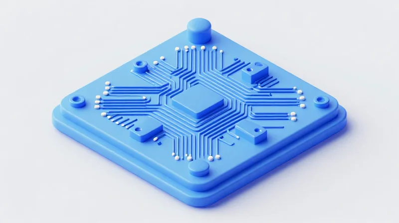 Leveraging Advanced Fabrication Techniques for Signal Integrity A 3D visualization of micro-via and trace geometry on a high-speed circuit board.