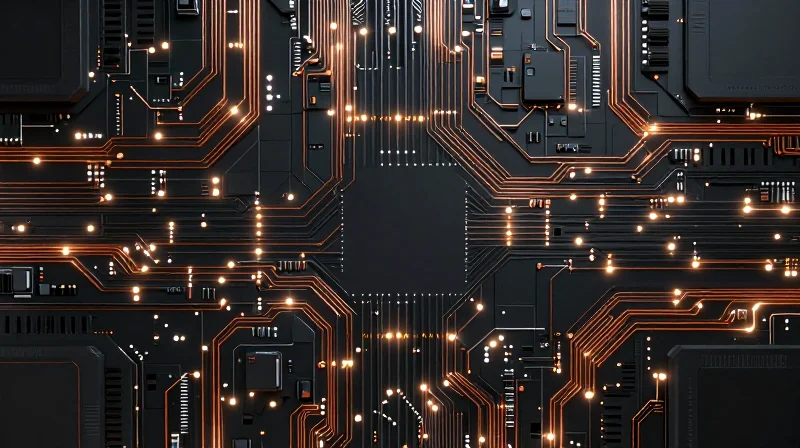 Mitigating Crosstalk in High-Density Layouts Visualization of high-density PCB trace routing and electromagnetic shielding
