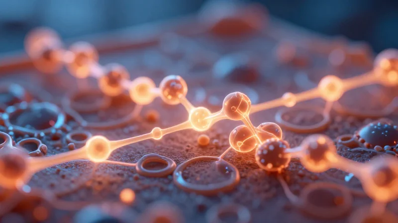 Understanding Dielectric Loss (Df) and Performance Visual representation of energy dissipation and oscillation at the molecular level within a substrate.