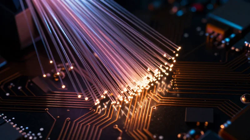 Achieving Superior Signal Integrity for High-Speed Data Abstract representation of high-speed data signals flowing through tiny circuit traces.