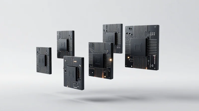 Future-Proofing Your Edge Hardware Strategy Futuristic electronic hardware components floating in a sleek digital environment