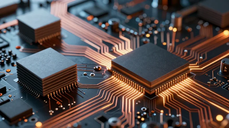 The Evolution of HDI: From Stacking Vias to Any-Layer Freedom A visual timeline showing the progression of circuit board technology from stacked vias to complex any-layer architecture.