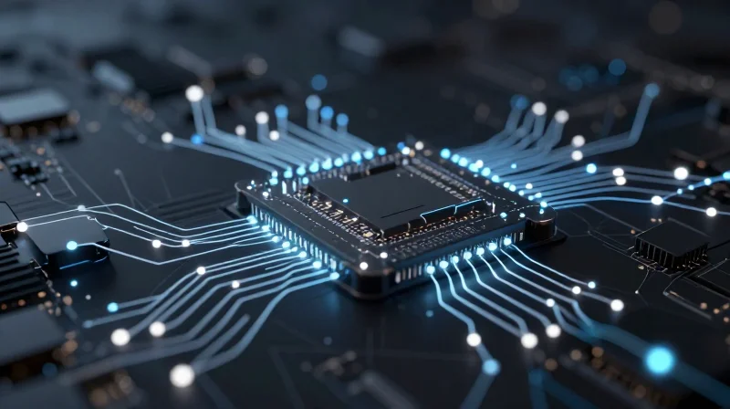 Future-Proofing Your Design Roadmap Abstract digital concept of modular circuit design and future technology