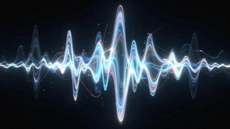 Why FR-4 Falls Short in High-Frequency Domains Abstract visualization of signal wave interference in a cluttered environment