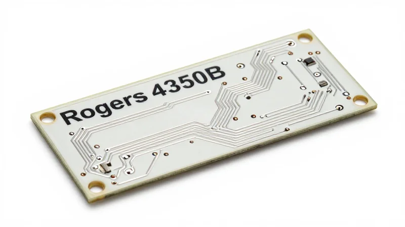 The Technical Edge: Understanding Rogers 4350B Properties Studio shot of a professional green and gold PCB component