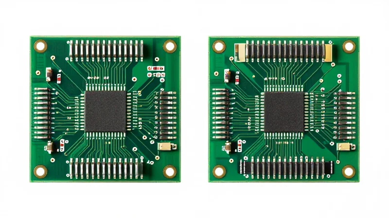 The Foundation: Pad Sizing and Solder Mask Design Side-by-side comparison of NSMD and SMD pad designs on a printed circuit board