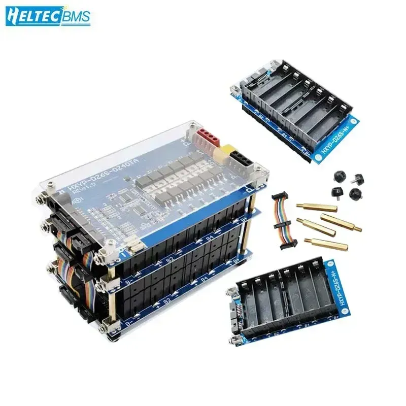 Close-up of a power bank's internal battery management system components