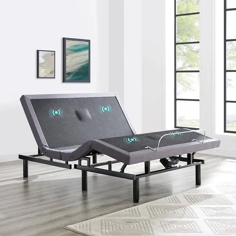Close-up of shared companion bed ergonomic features