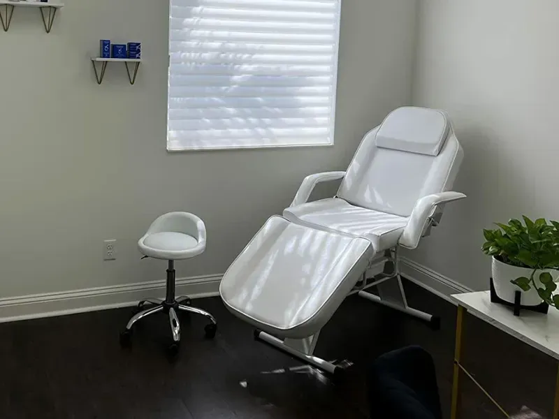 Healthcare professional cleaning shared companion bed