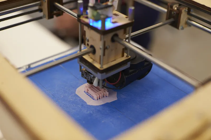 An engineer working on rapid prototyping of electronic components