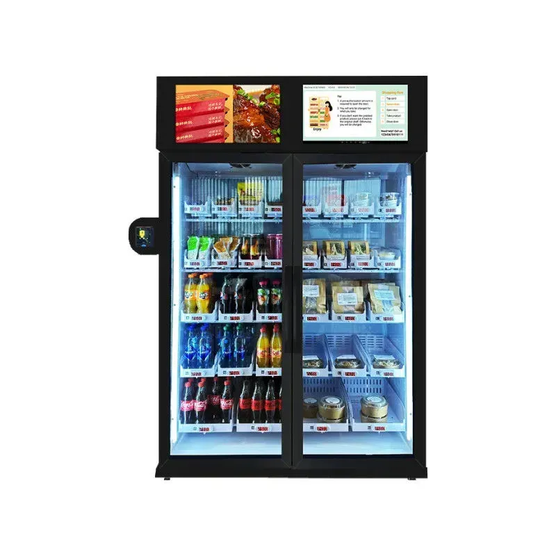 A smart vending machine placed in an office building
