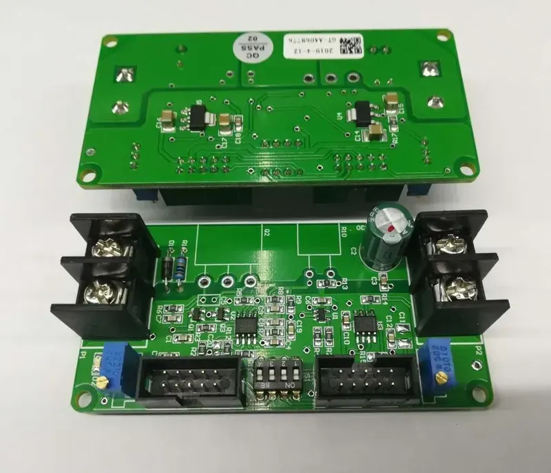 A close-up view of a PCB circuit board inside an air purifier