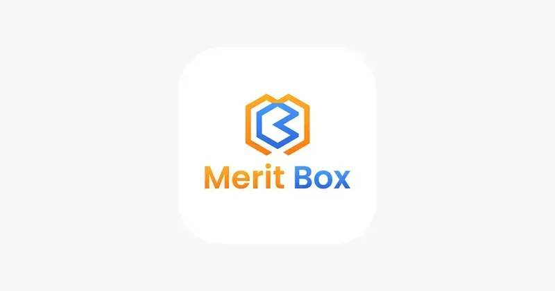 A close-up of an electronic merit box