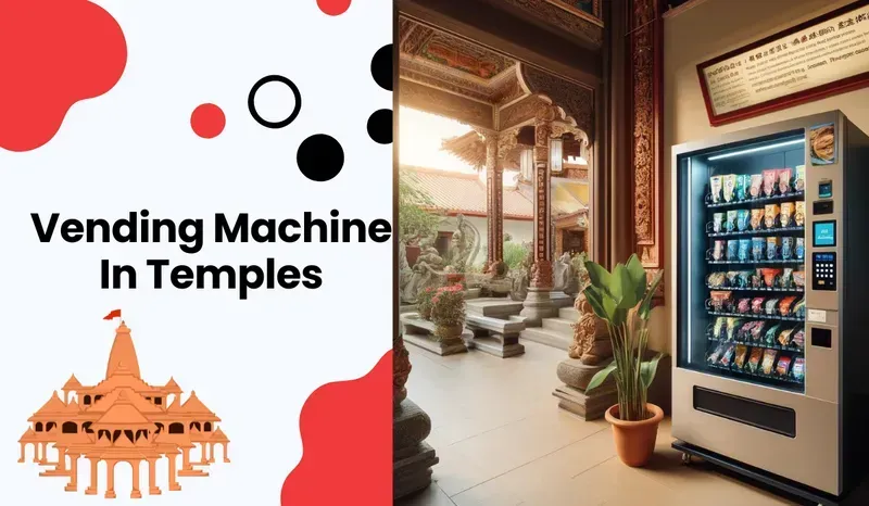 A shared temple incense vending machine in a temple setting