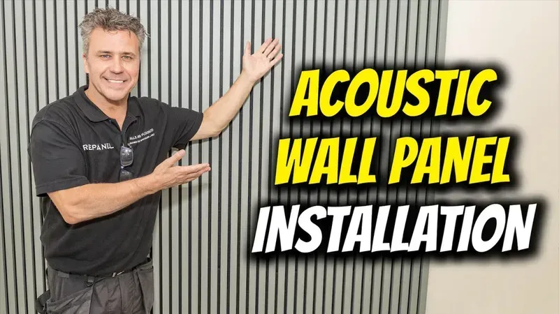 Installation of soundproofing wall panels in a music room