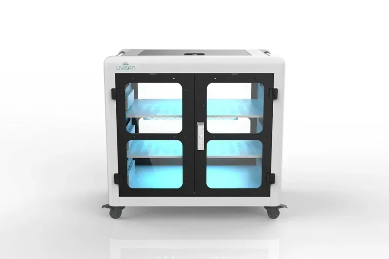 A shared phone sterilization cabinet