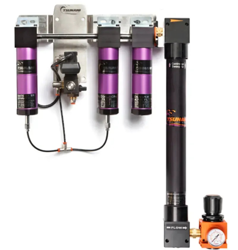 Close-up of a precision drying equipment