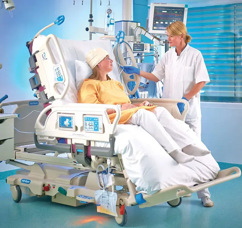 Smart mattress being used in a hospital setting