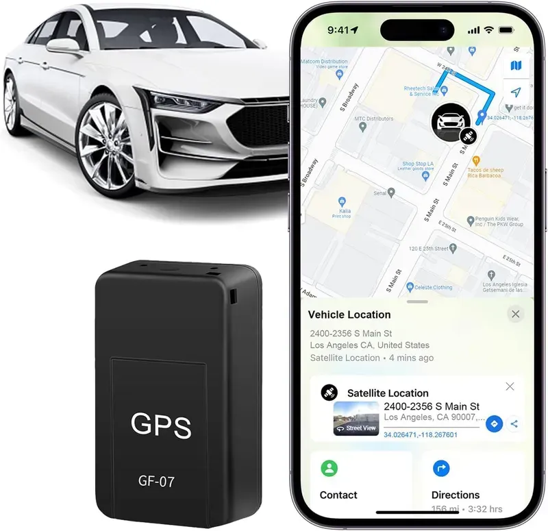 A GPS tracking sensor installed in a driving instructor vehicle.