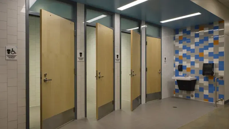 A successfully implemented smart shared restroom.