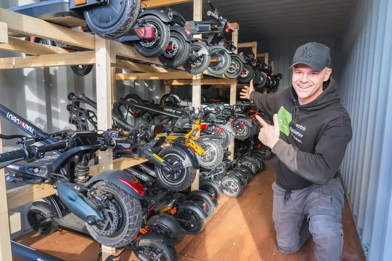 Durability testing of shared scooter components