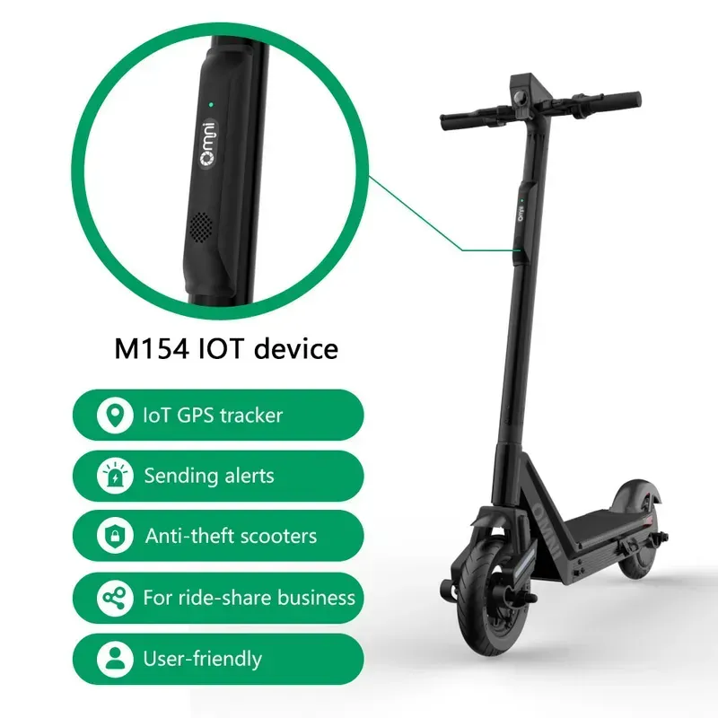 IoT sensors integrated into a shared scooter