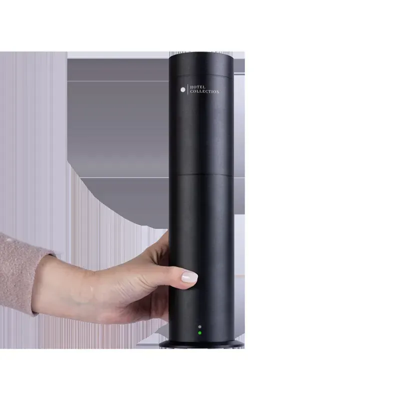 Aroma diffuser system in a hotel lobby