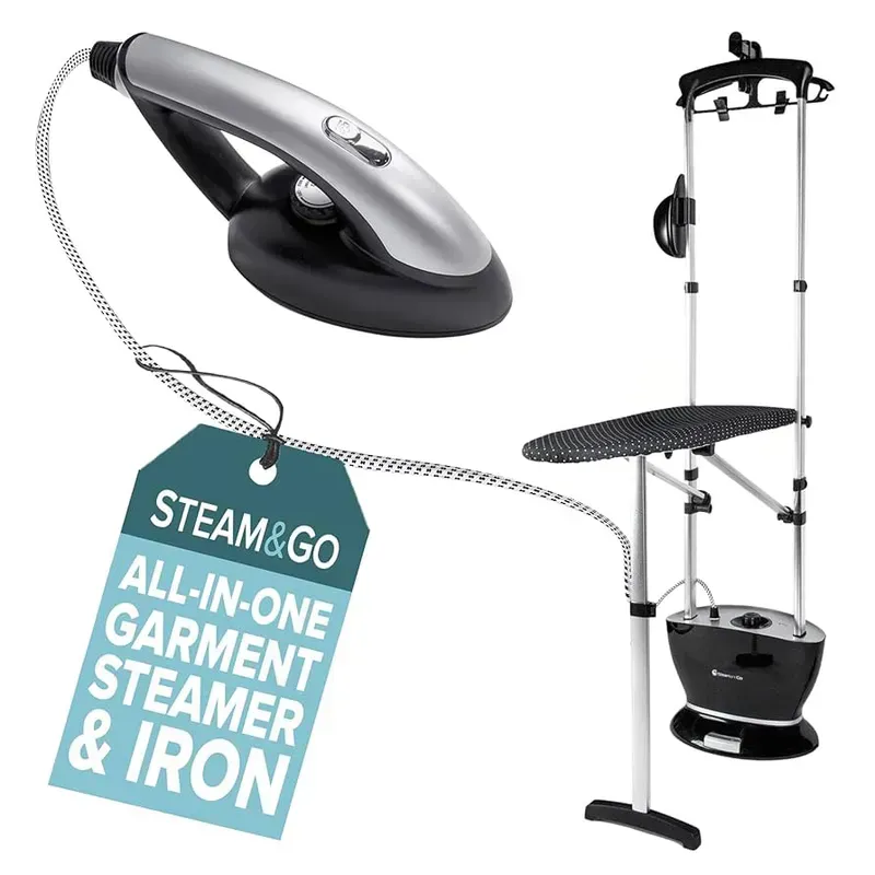 A shared garment steamer device in a communal space