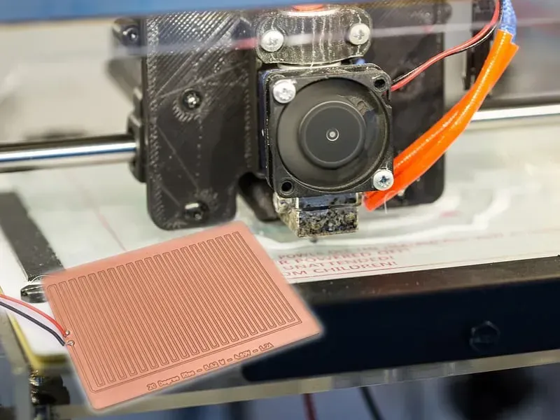 A PCB with a shared heater solution.